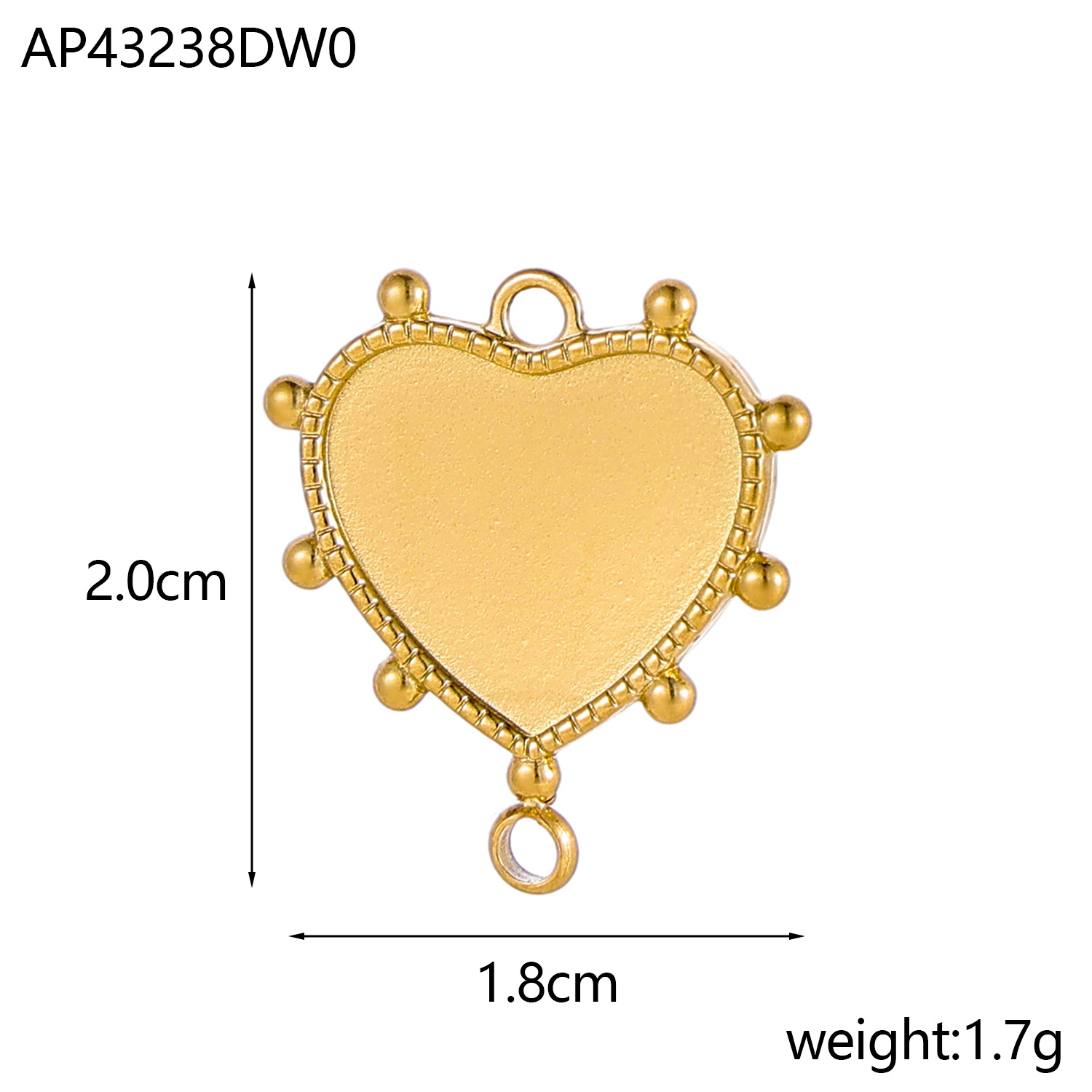 4g Weight Pendant, Chain Jewelry Making Type Diameter 10mm Jewelry Making Size DIY Jewelry Accessories Classification 1 Piece Quantity 304 Stainless Steel Material Heart Shape Pattern Plating Design Simple Style Style 1 Piece Diameter 10mm 304 Stainless Steel Heart Shape Pendant Chain 10