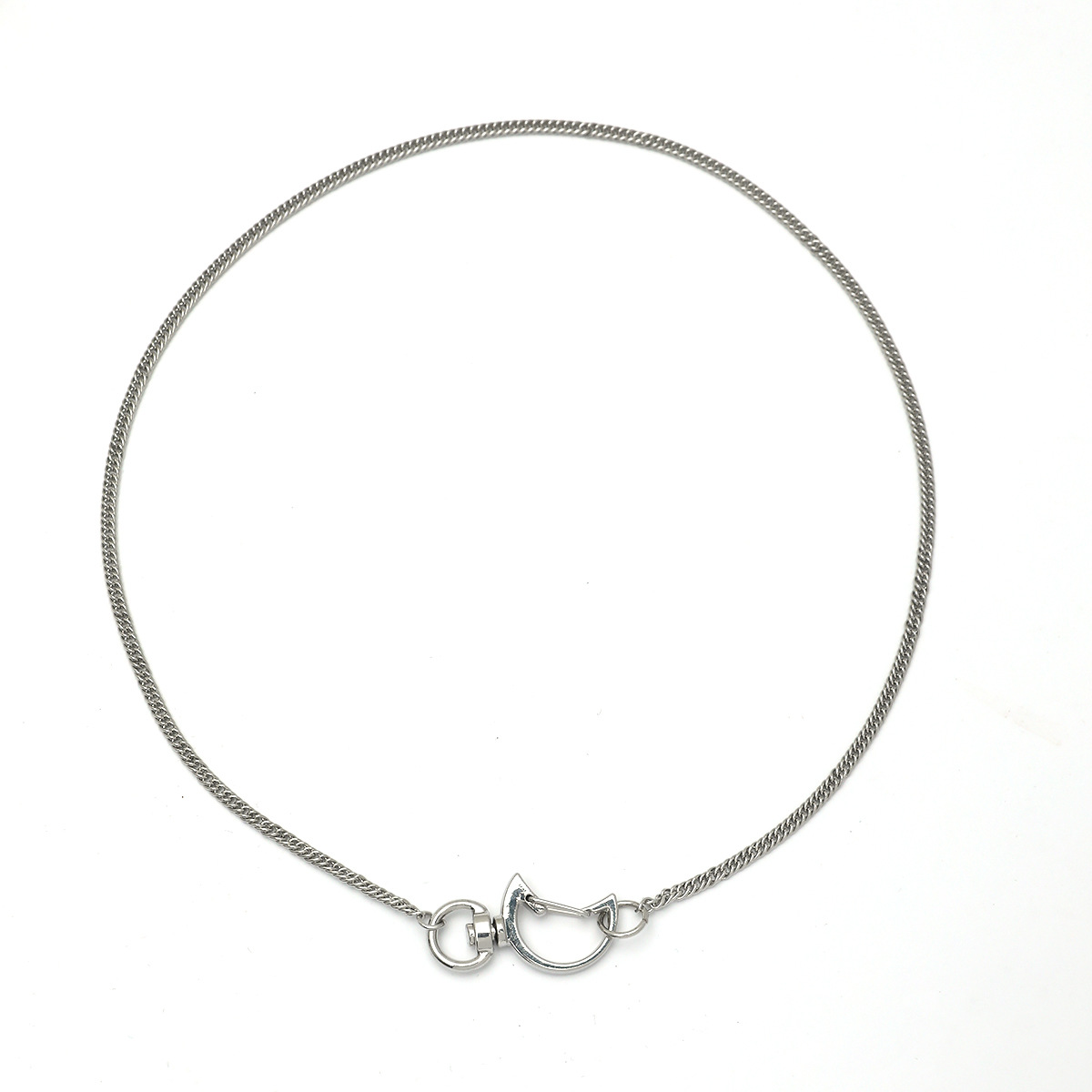 Korean Simple Fine Chain Clavicle Chain Elegant Niche Design Hollow Cat Pendant Necklace display picture 1