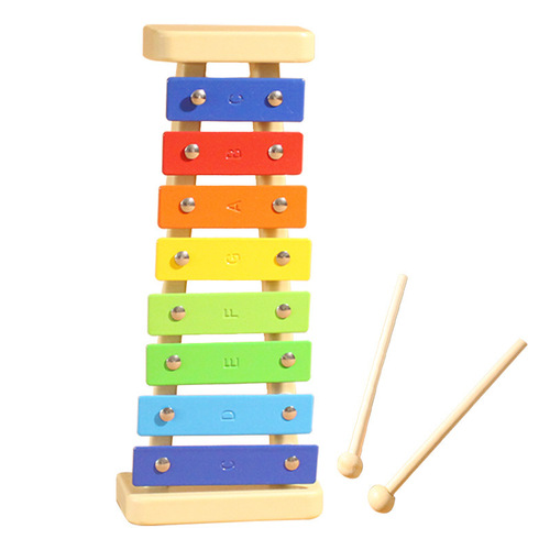Children's Orff percussion instrument toy eight-note knocking piano kindergarten children's eight-note piano small xylophone baby music
