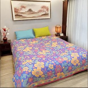 Soft 200 Bed Cover, Thickeneded and Multi-Functional, Can Cover Six Layers of Colorful Gauze Towel Quilt, Can Be Spread on Both Sides 150