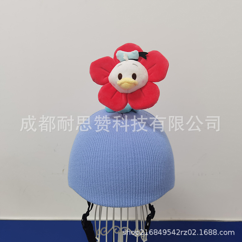 Cubierta de casco de esquí de dibujos animados lindo personalidad cálida placa única cubierta de casco de doble placa bicicleta muñeca cubierta decorativa a prueba de viento