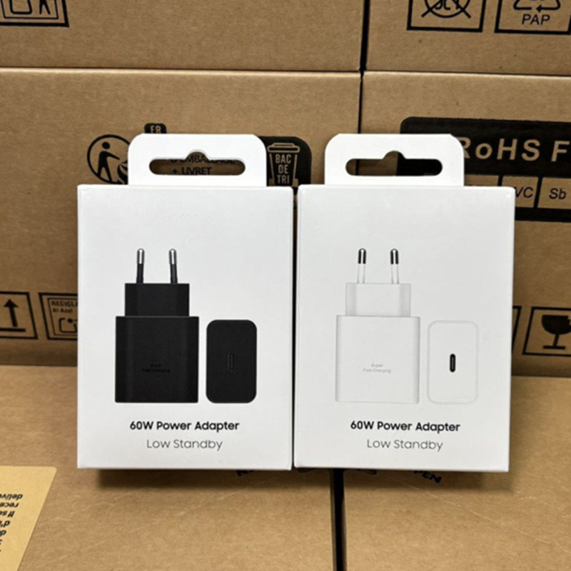 Suitable for Samsung S26 Mobile Phone 60W European Standard Super Fast Charging 3.0 Ultra-Fast USB C Charger Ep-T6010 European Standard
