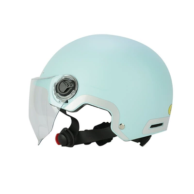 Cushioning Printed Labor Protection Helmet — Motosiklet kaskı (dəbilqə) - frosted-light-blue-l