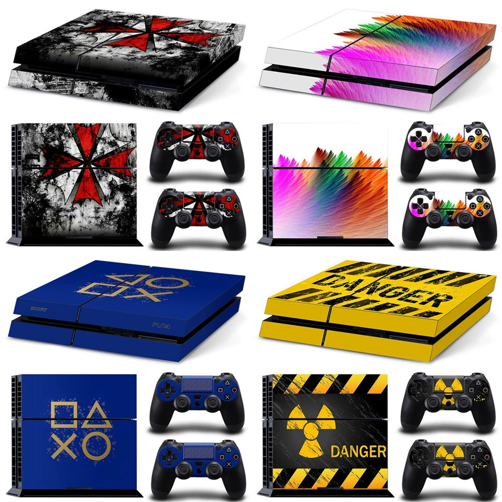 Скины‑наклейки для PS4 — модные мультяшные и стильные дизайны, матовый винил против царапин