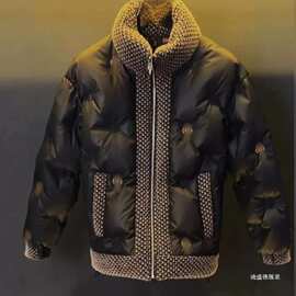 【新款高品质】男士保暖舒适棉服冬新款潮流厚款立领轻奢外套棉衣