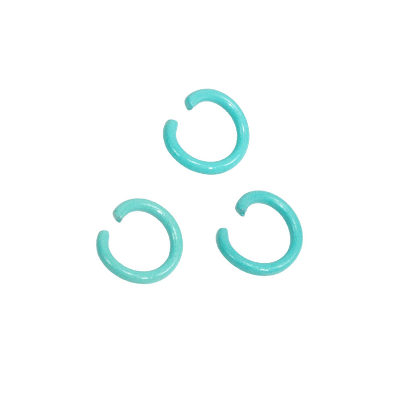 Pintura de color abierto anillo de conexión de hierro pulsera collar material hecho a mano DIY accesorios de la joyería