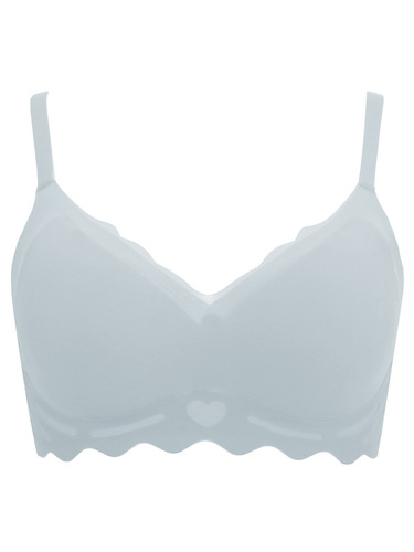 Summer thin seamless latex underwear for women without rims, small breast push-up special breast-retracting sports back bra