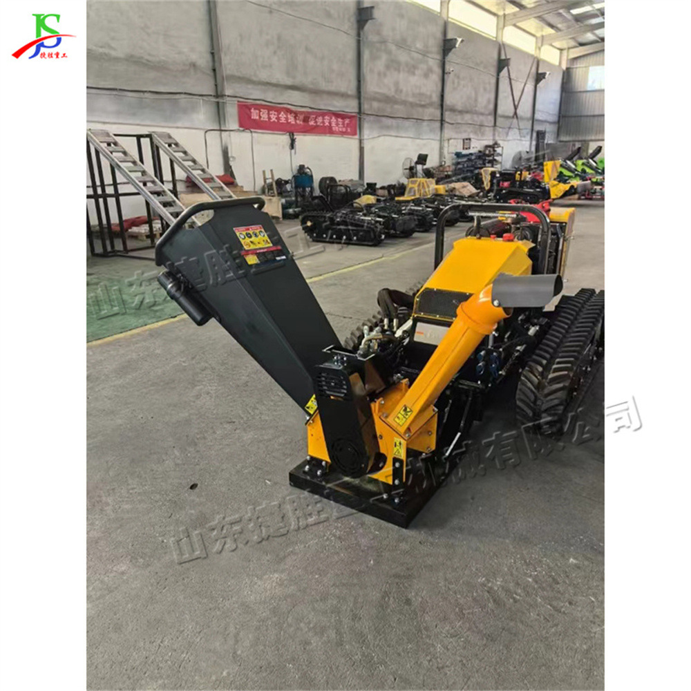 Raspa tipo jardín verde cortadora de césped controlada remotamente corta de césped de tierras baldosas plataforma hidráulica todo terreno trituradora de ramas