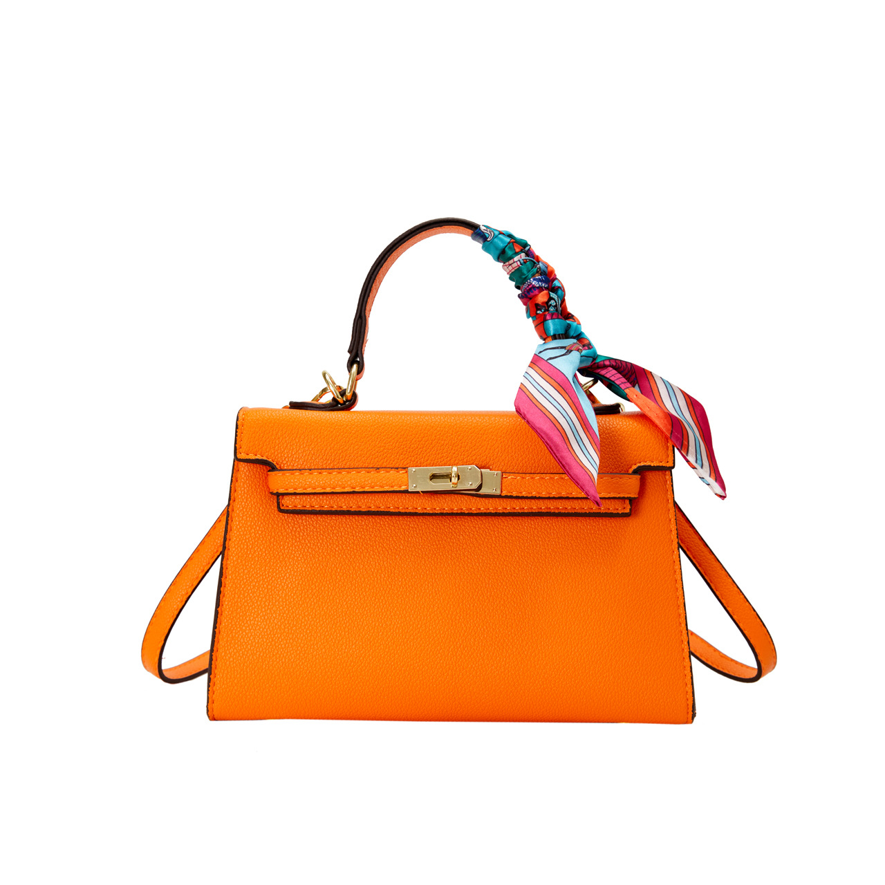 Bag2024 nuevo sentido de alta gama bolso portátil transfronterizo platino Kelly bolso moda femenina 100 bolso de hombro único