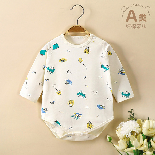 Cotton autumn overall for new born