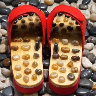Home Pebble Foot Massage Slippers Home Home Acupoint Foot Massage Couple Bathroom Men and Women Anti-Slip Indoor