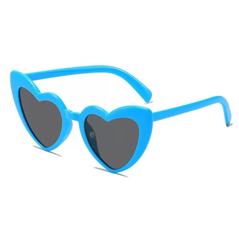 Blue frame, black lens