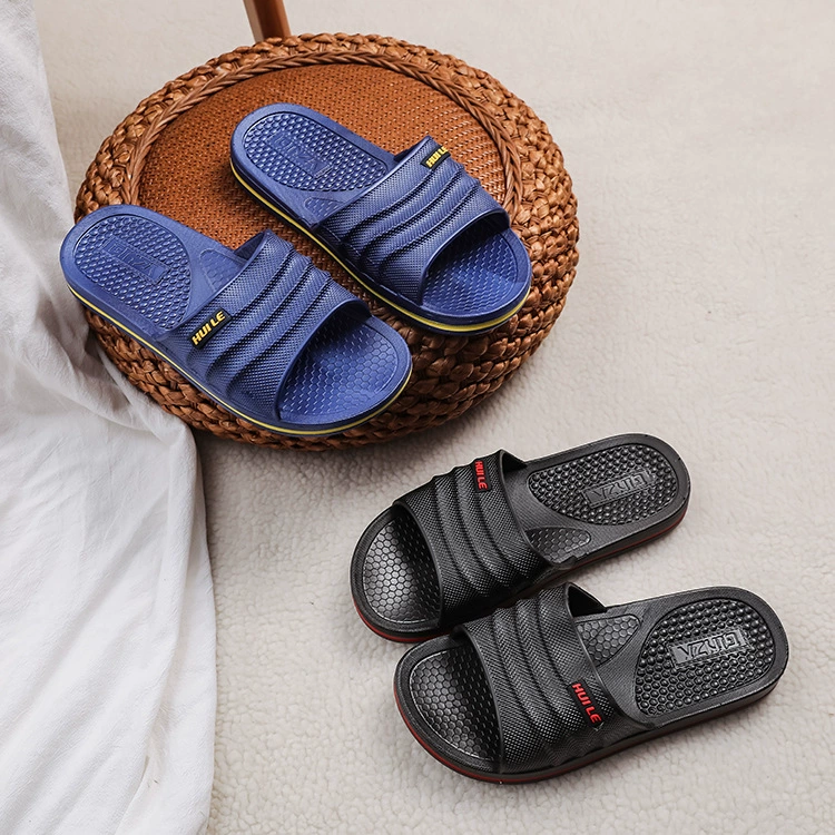 Шанхай Хуэй Ле пара тапочки подлинная ванная противоскользящая домашняя мужская ванна ПВХ мягкая подошва холодные тапочки