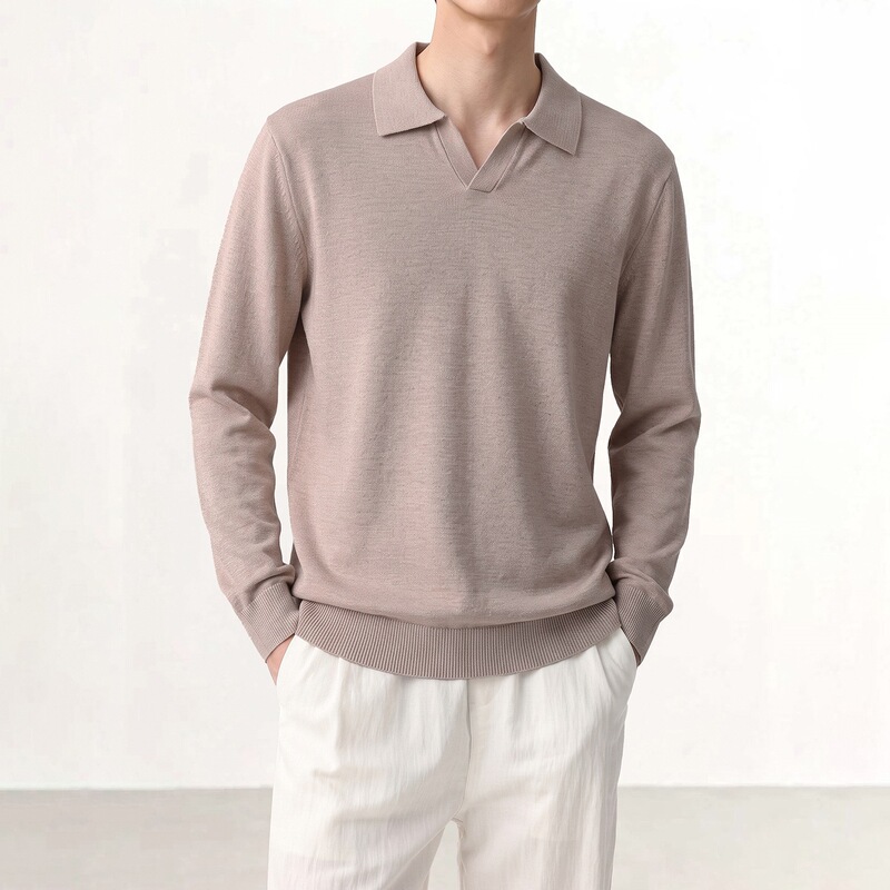 Men's cashmere knit sweater, 2026 autumn/winter new collection, simple and versatile, designed for middle-aged men, half-zip style Men's cashmere knit sweater, 2026 autumn/winter new collection, simple and versatile, designed for middle-aged men, half-zip style