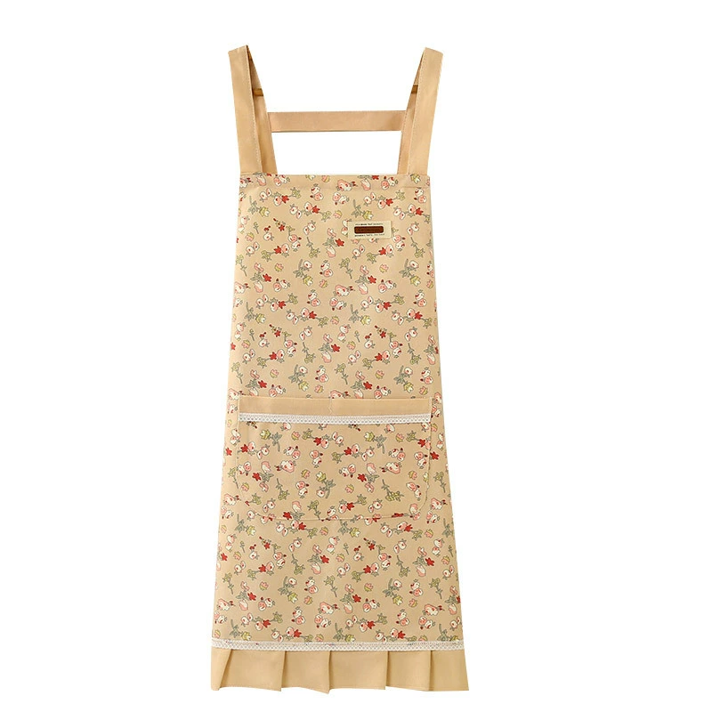 Новые floral склады летом, рукав без манжет, домашняя работа, готовка кухня, приготовление, пропитка пятна беспорядка