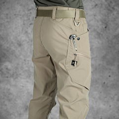 Cross-Border Striding Tactical Long Pants for Men Outdoor Elastic Waterproof Workwear Pants Durable Training Military Fans Pants