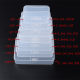 Large quantities wholesale square PP plastic box half high transparent storage parts box small product packaging box customization