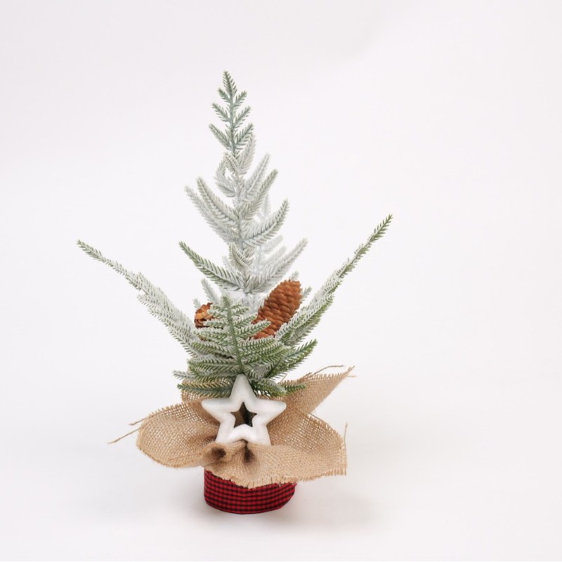 小さなクリスマスツリーホームミニデスクトップ装飾品スノーフレーク雰囲気クリスマス装飾シミュレーション小道具メーカー卸売|undefined