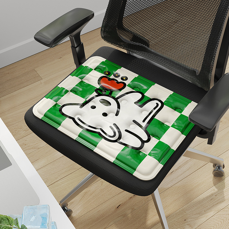 Ven a la foto cojín de hielo de verano personalizado cojín de asiento oficina transpirable cojín de agua de verano enfriamiento dormitorio de estudiantes cojín de trasero frío