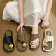 Slippers Women's Summer New Thong Sandals Fairy Style Fashion All-match Foreign Trade Flat Soft Bottom Outer Wear Beach Sandals