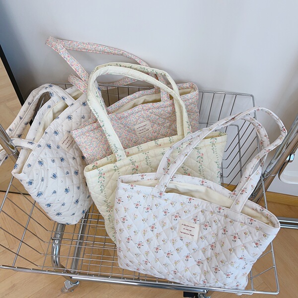 Capacious quilted one-shoulder bag