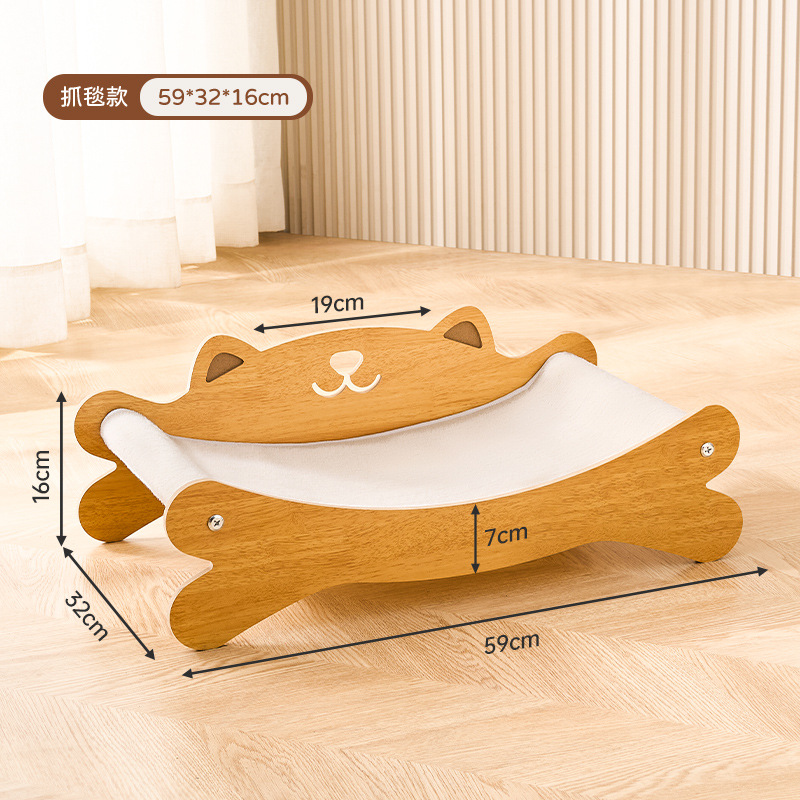 Junta de agarre para gatos de seda, ninja de garras para gatos resistente al desgaste y no descascar, sofá para gatos, garras de molienda, juguete integrado resistente al agarre, almohadilla de descanso