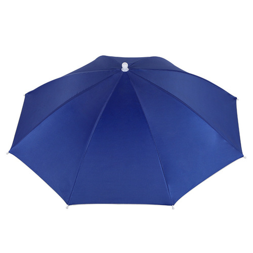 Fishing umbrella hat, large size, head-worn fishing hat, overhead rain umbrella for fishing and tea picking, sunshade umbrella hat
