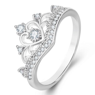 �n����u悵�֮���ʯ�ʹڽ�ָ�18K����İ˼��ʯ��ָ���l