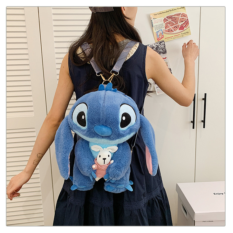 Pequeña venta al por mayor Stitzi felpa dibujos animados mochila niña linda ins bandolera regalo para padres e hijos image 9