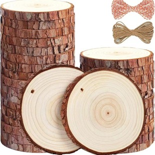 Raw wood chips round wood chips Christmas decorative wood chips DIY handmade wood chips kindergarten painting wood chips production factory