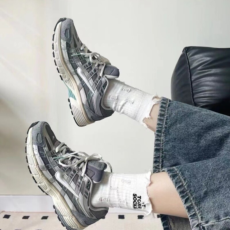Cross-Border Export Shoes P-6000 Running Retro Dad Shoes Wear-Resistant Sports Couples Universal Non-Slip Casual Sports Shoes Cross-Border Export Shoes P-6000 Running Retro Dad Shoes Wear-Resistant Sports Couples Universal Non-Slip Casual Sports Shoes