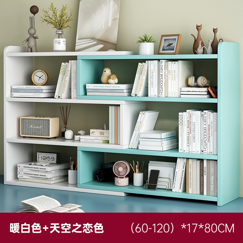 Estante de escritorio de almacenamiento multifuncional de estante de libro personalizado simple estante de exhibición de escritorio de escritorio de esquinas multicapa pequeño