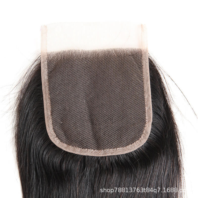 4x4 cuerpo onda cierre encaje pelo bloque peluca Comercio exterior cabello humano pelo real