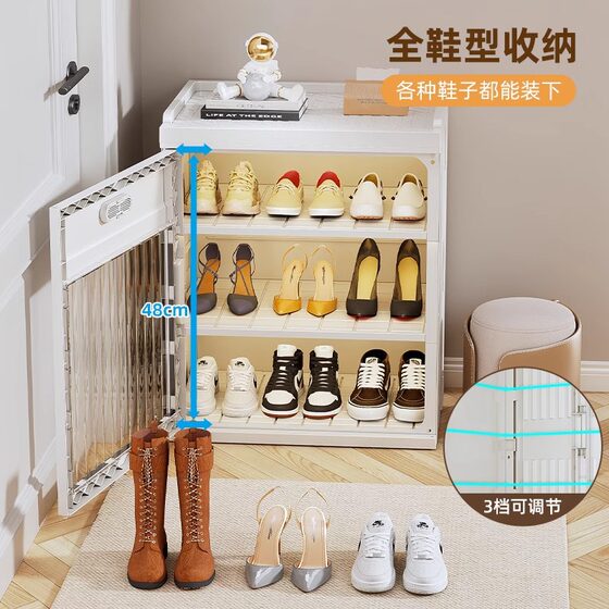 Younai Shoe Storage Artifact, a Household Foldableing Shoe Cabinet That Can Be Used with Just One Pull, No Installation Required, All-In-One Shoe Box