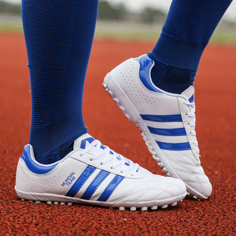 Zapatos de fútbol profesionales con tacos rotos para hombres y mujeres, estudiantes universitarios, zapatos para exteriores para adultos, zapatos de entrenamiento para competición en césped de escuela primaria y secundaria