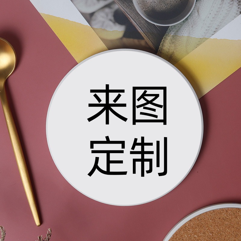 Absorción de agua almohadilla de taza de barro de diatomeas puede imprimir logotipo aislamiento térmico a prueba de quemaduras almohadilla de taza de té de cerámica antideslizante personalizada