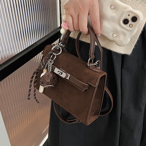 Autumn and winter retro small handbags for women 2024 new fashion versatile crossbody bags small square bags