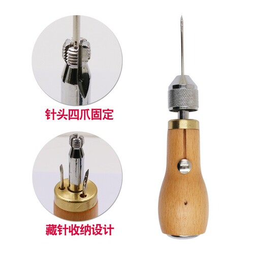 DIY leather carving tools leather sewing machine hand sewing machine needle threader shoe repair shoemaking sewing needle threading tool