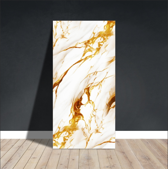 Fábrica de suministro directo de imitación de mármol azulejos de pared autoadhesivo a prueba de agua a prueba de humedad pegatinas de pared suministro transfronterizo placa de plástico de aluminio