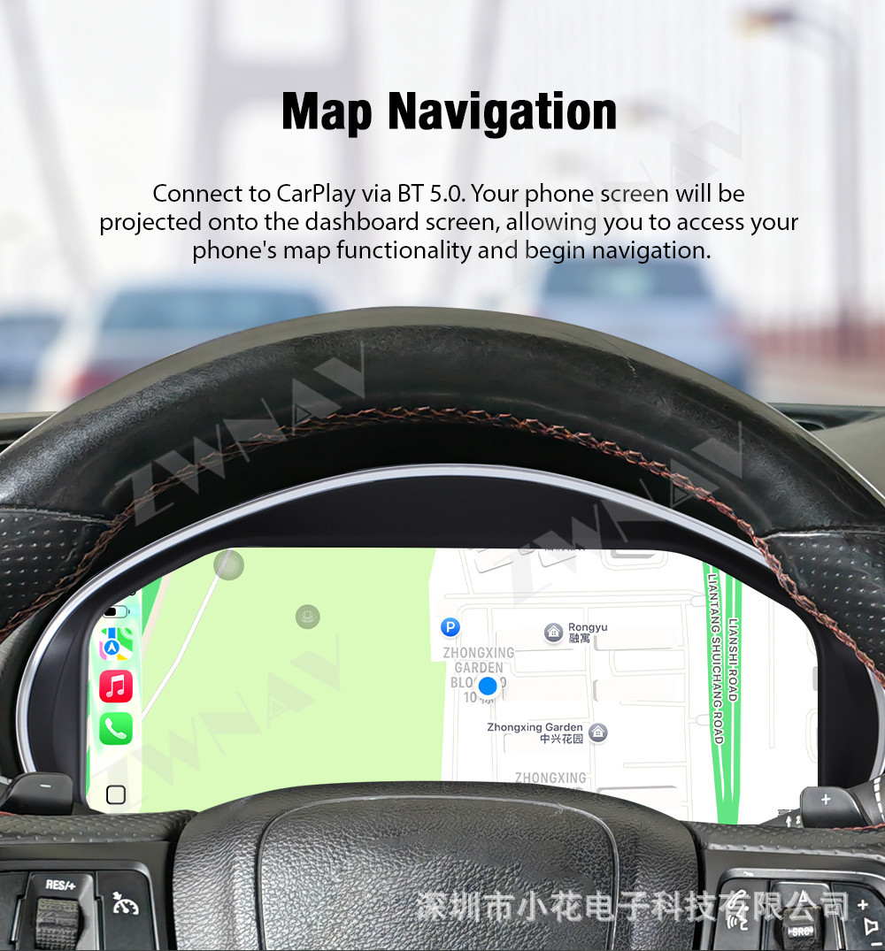 Suitable for 2009-2016 Buick Regal upgraded full LCD instrument cluster multi-function car odometer
