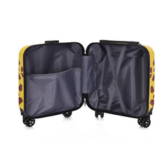 18-inch children's pull-along suitcase with logo printing, cartoon travel case for primary school students, wholesale, swivel wheels, combination lock suitcase, carry-on case