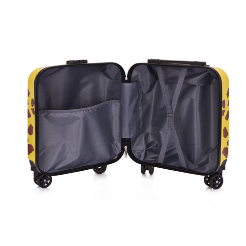 18-inch children's pull-along suitcase with logo printing, cartoon travel case for primary school students, wholesale, swivel wheels, combination lock suitcase, carry-on case