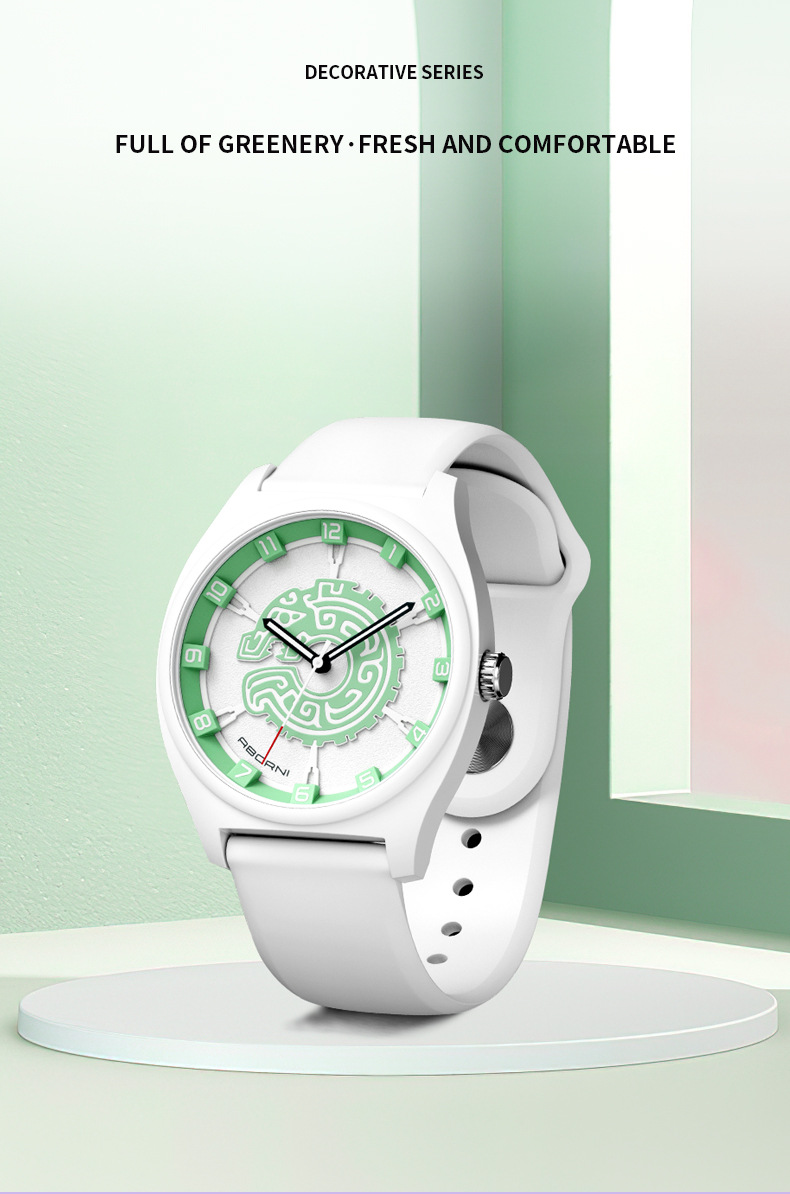 Grenziwwerschreidend populär Yaboni modesch Jade Dragon Jue Silikonband Auer Quartz Auer Damen waasserdicht Liichtauer_voghion.com
