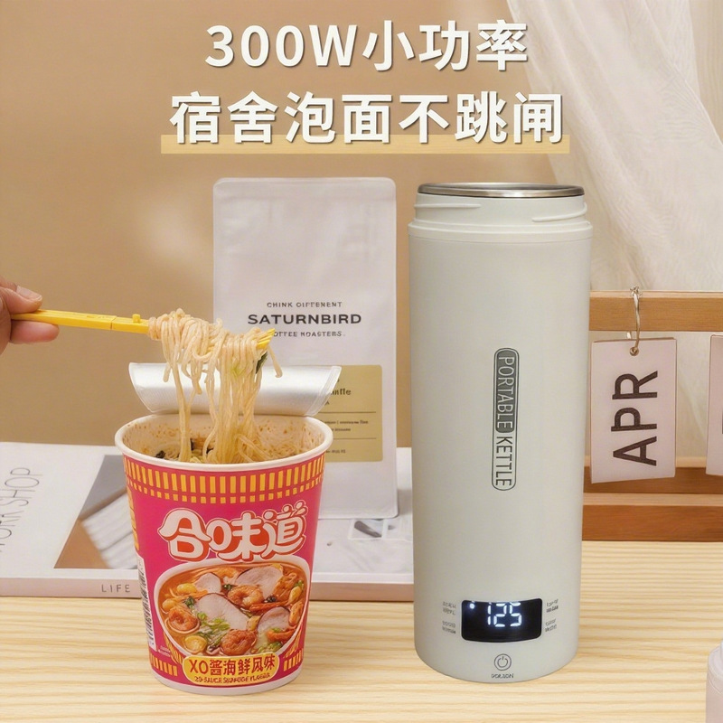 智能电热水壶便携车载便携烧水杯旅行保温加热水杯户外电热水壶|undefined