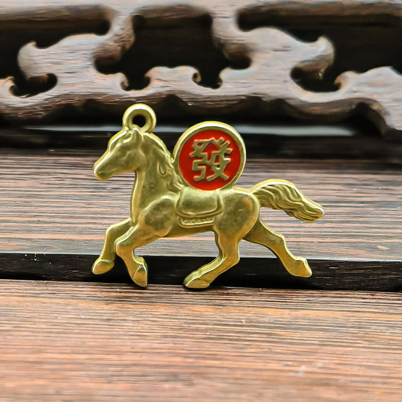 黄铜葫芦招财乌龟好运葫芦日进斗金有福算盘百福缸钥匙扣配件批发|undefined