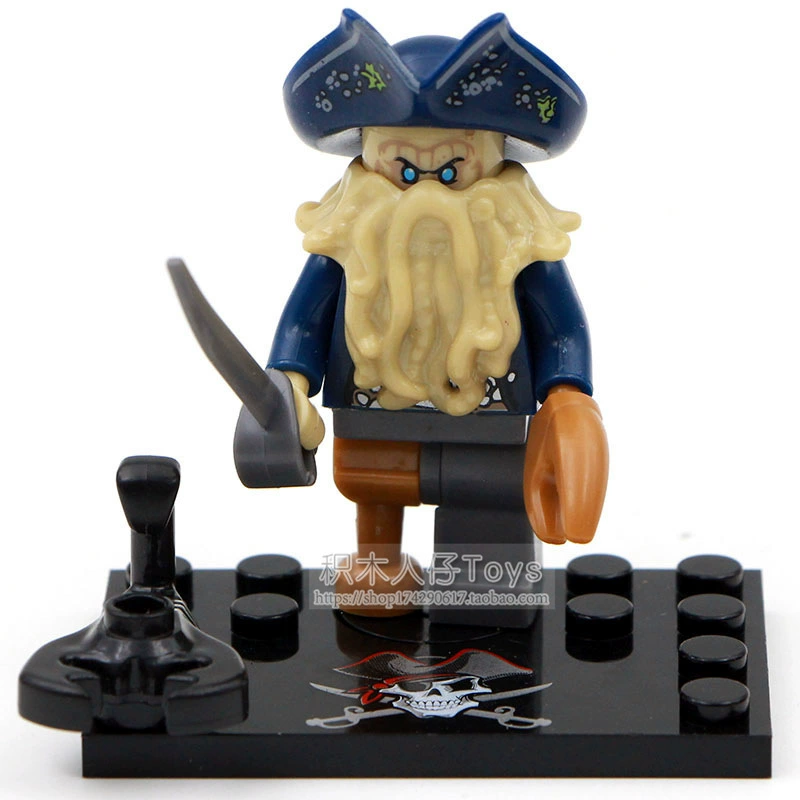 Пираты Карибского моря Дэвид Джонс Джек Элиза Baying KSZ515 518 Совместимо с Lego