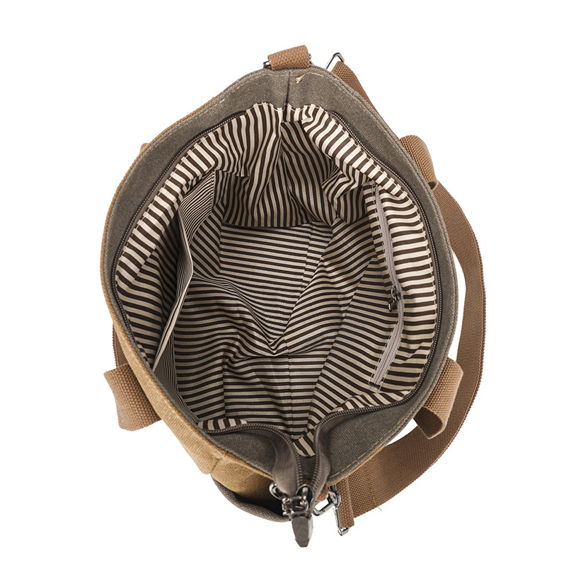 2026 bolsas de lona para mujeres nuevas bolsas de mochila casuales TOT con estilo coreano simple y gran capacidad bolsas de hombro