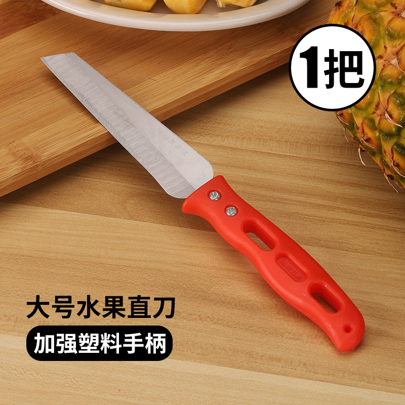 [업그레이드된 플라스틱 손잡이] 대형 과일 스트레이트 나이프