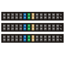 水族箱鱼缸温度计新款横版18-34℃液晶鱼缸箱温度计贴液晶水温贴