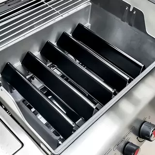 亮黑搪瓷 热板76523/7636炉头挡油隔热板出口燃气烤炉替换配件